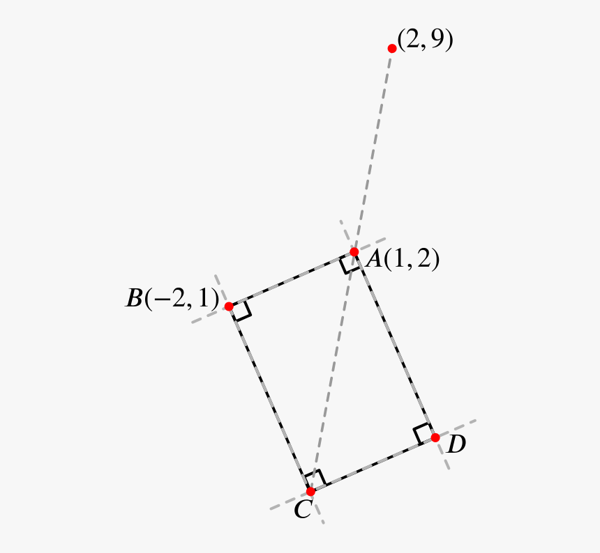 A Sketch Of The Rectangle $abcd$ With Ca Produced - Vertices Of A Rectangle, HD Png Download, Free Download