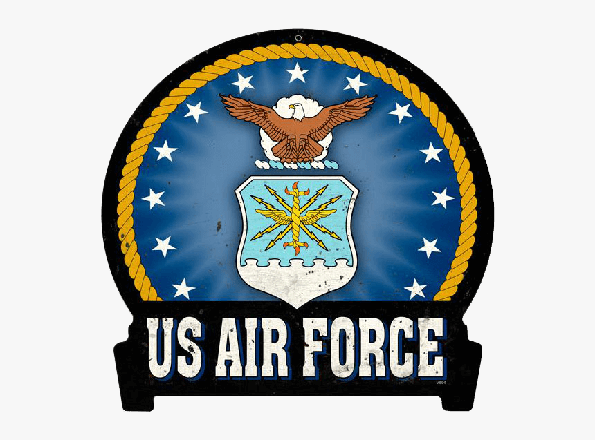 Air Force Round Banner Sign - Us Military Branches Logos, HD Png Download, Free Download