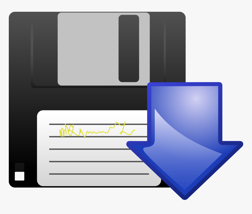 Floppy Disk Download Icon - Floppy Disk, HD Png Download, Free Download