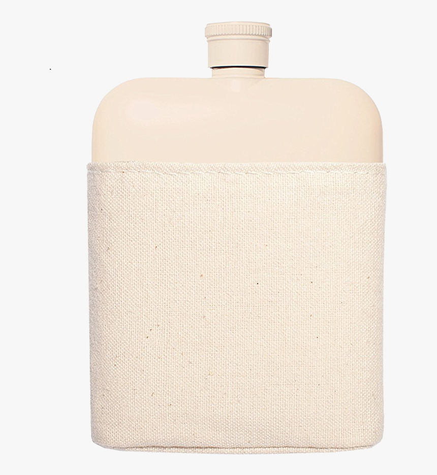 Flask With Canvas Carrier, Cream-0 - Water Bottle, HD Png Download, Free Download