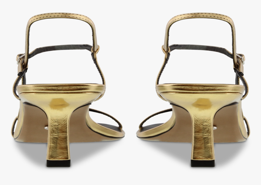 Caprice Gold Foil Heels - Sandal, HD Png Download, Free Download