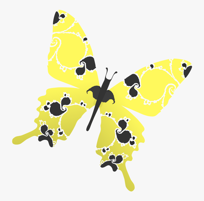 Yellow Butterfly - Pieridae, HD Png Download, Free Download