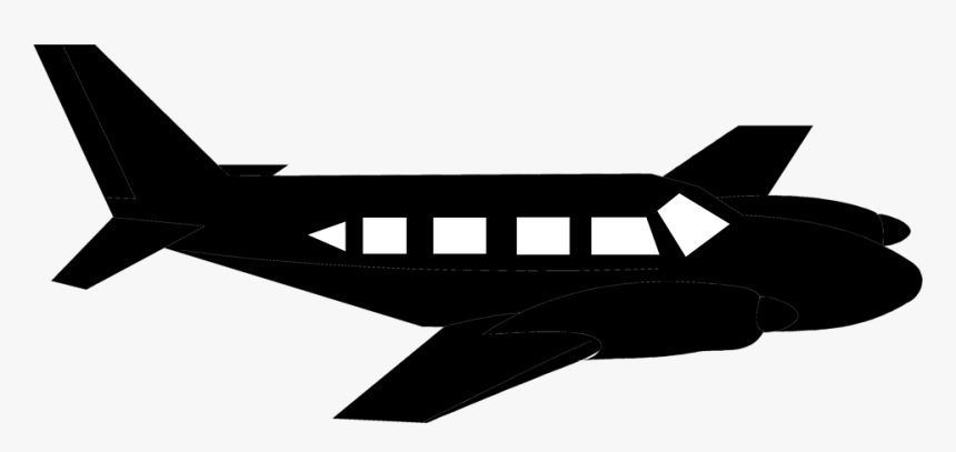 Transparent Cessna Png - Plane Silhouette Png Clipart, Png Download, Free Download