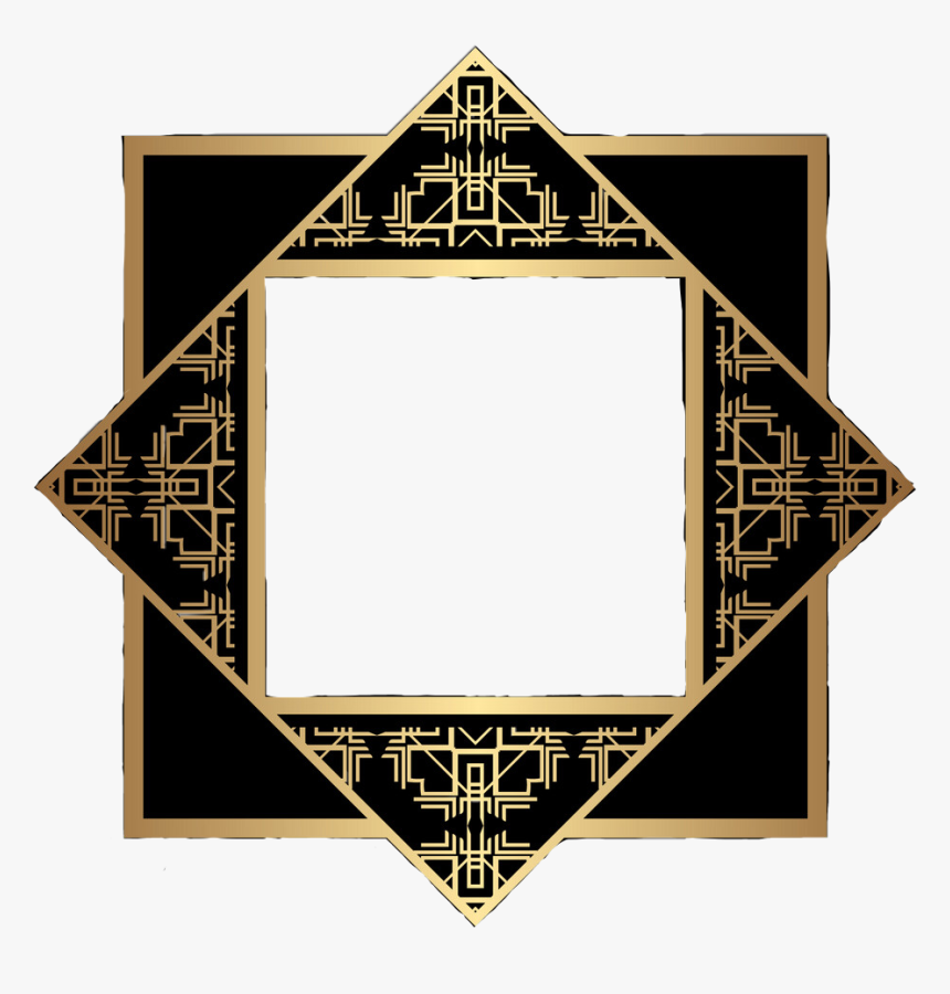 #artdeco #frame #freetoedit - Sapphire, HD Png Download, Free Download