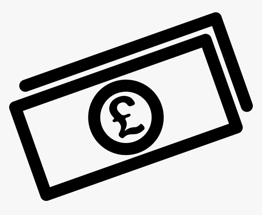 Pound Bills - Money Bill Icon Png, Transparent Png, Free Download