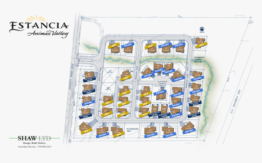 Estancia Sitemap And Available Homes - Plan, HD Png Download, Free Download