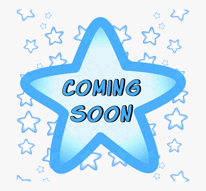 Coming Soon, Blue Stars, Sign, Coming, Soon, Symbol - Coming Soon Logo Star, HD Png Download, Free Download