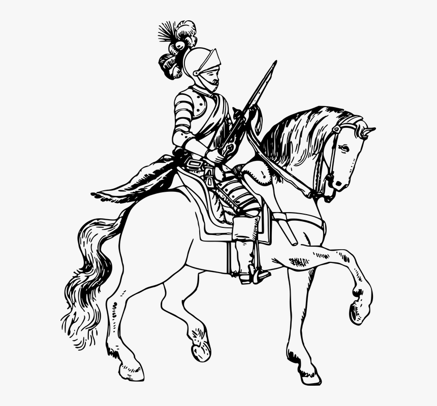 Knight Black And White, HD Png Download, Free Download