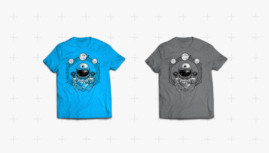 Spaceman T-shirt Both Sm, HD Png Download, Free Download