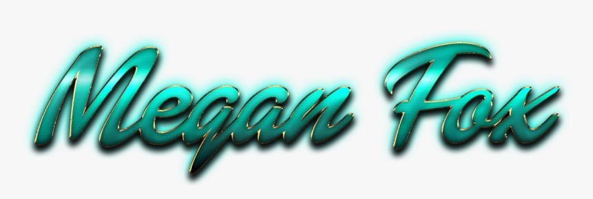 Megan Fox Beautiful Letter Png Name - Calligraphy, Transparent Png, Free Download