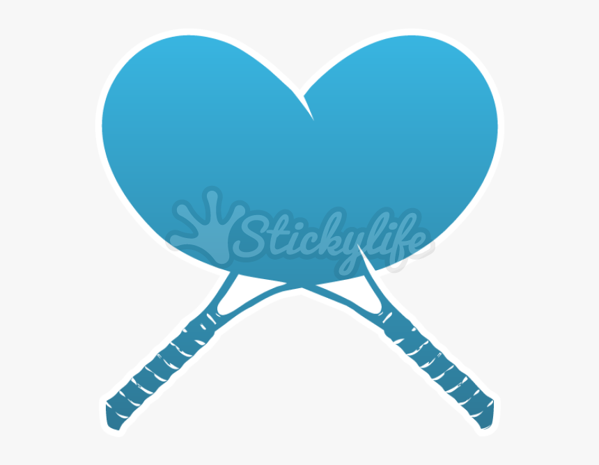 Tennis Racket Temporary Tattoo - Heart, HD Png Download, Free Download