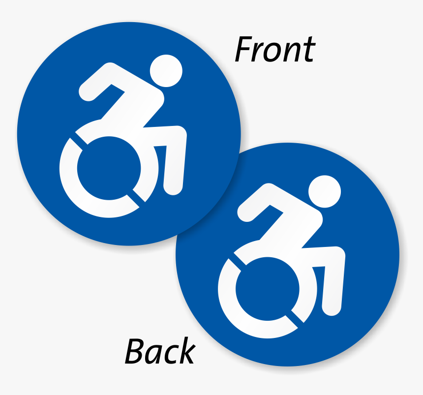 Entrance Door Signs Labels - New Handicap Parking Signs, HD Png Download, Free Download