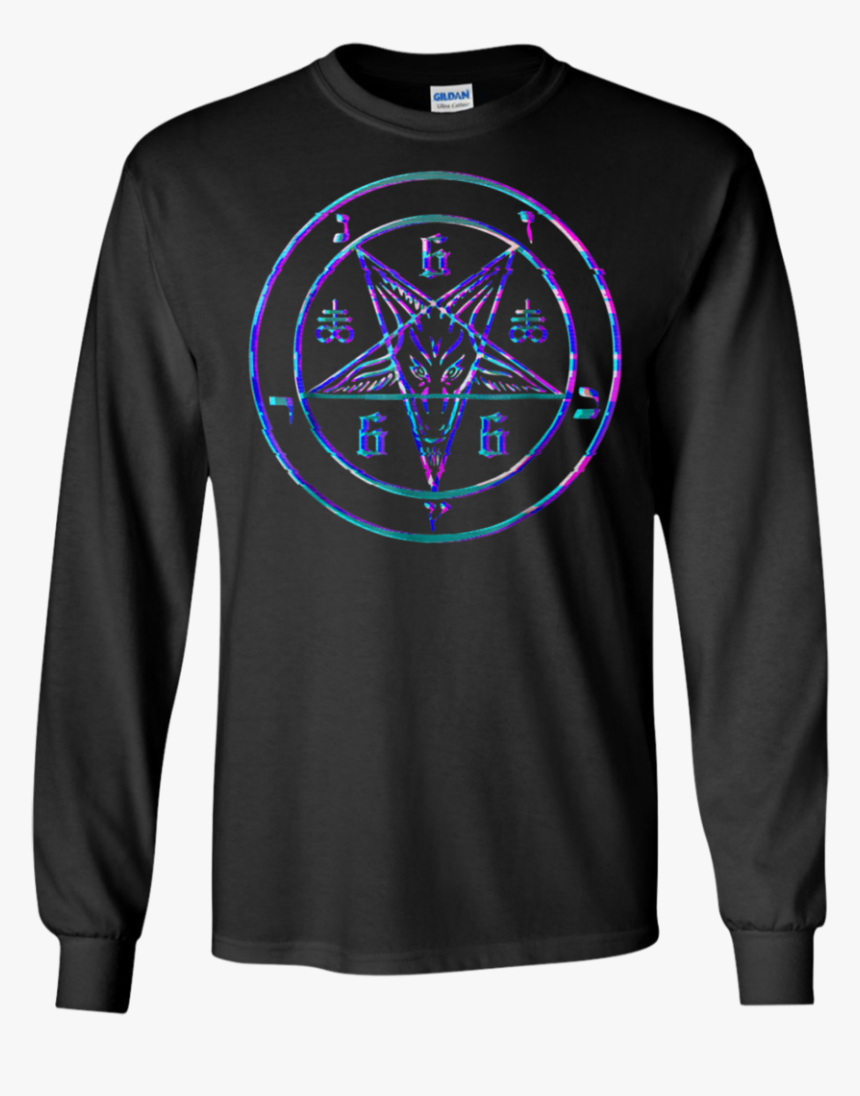 Transparent Satanic Pentagram Png - Long-sleeved T-shirt, Png Download, Free Download