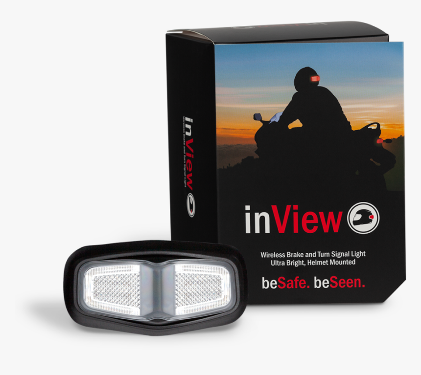 Inview Helmet Brake And Signal Light With Clear Lens - Gadget, HD Png Download, Free Download