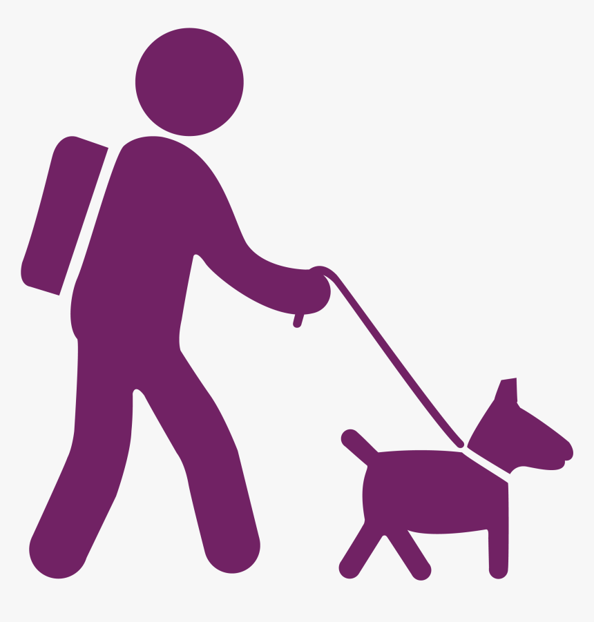 People Walking Dog Png, Transparent Png, Free Download