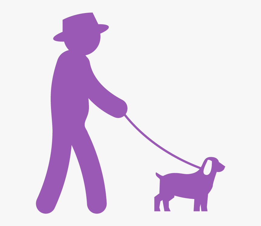 Image Representing A Senior Man Walking A Dog - Dog Walking, HD Png Download, Free Download