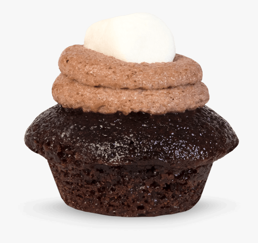 Hot Cocoa Cupcake Small Image - Chocolate Cake, HD Png Download, Free Download