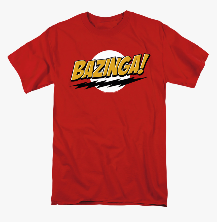 Bazinga T-shirt The Big Bang Theory - Active Shirt, HD Png Download, Free Download