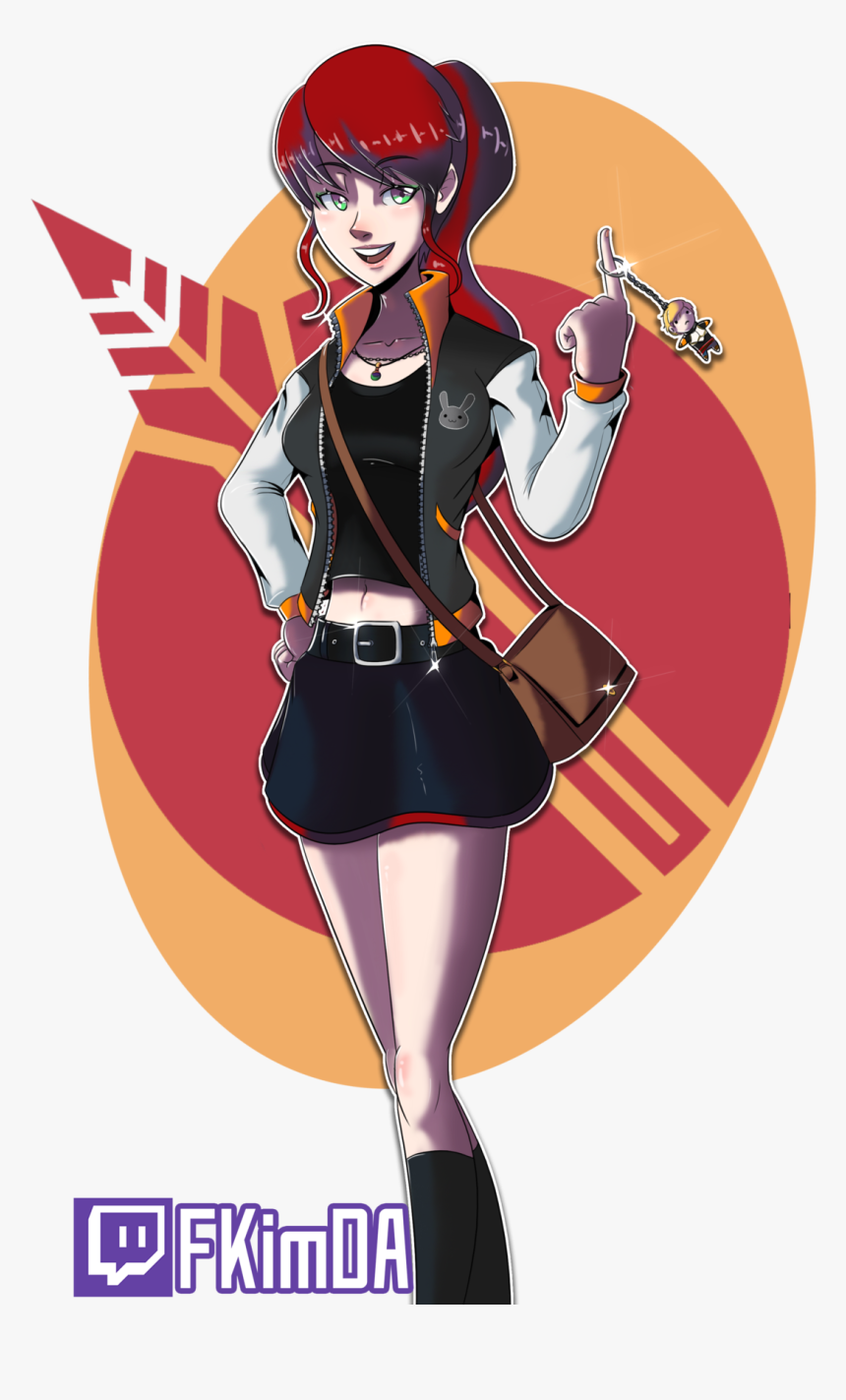 @roosterteeth Casual Pyrrha Nikos With A Pumpkin Pete’s - Pyrrha Nikos Casual, HD Png Download, Free Download