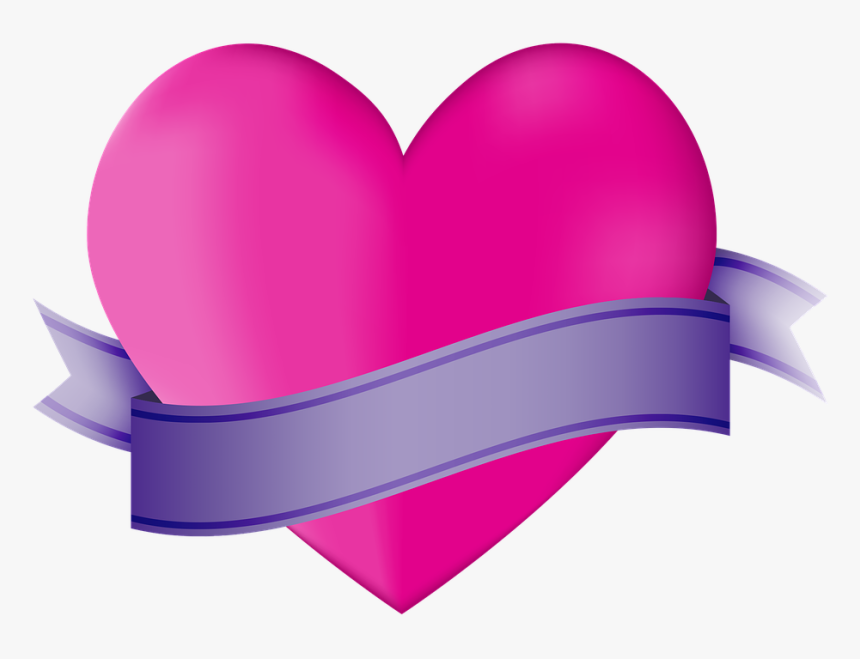 Icon, Heart, Ribbon, Banner, Copy Space, Valentine - Good Morning Wishes For Sister, HD Png Download, Free Download