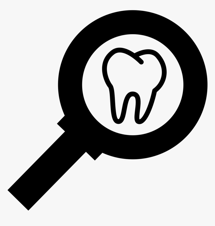 Teeth Check Icon Png , Png Download - Dentist Black Logo Png, Transparent Png, Free Download