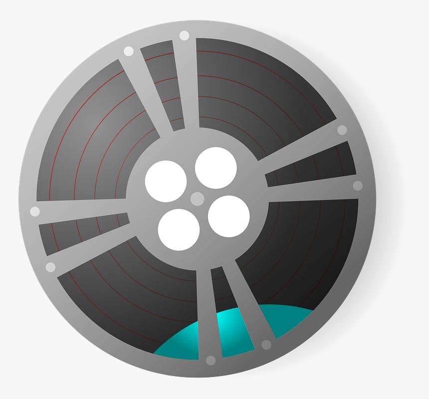 Video Film Reel Svg Clip Arts - Film Reel Clip Art, HD Png Download, Free Download