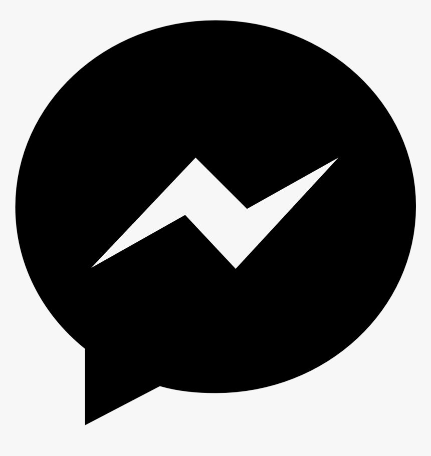 Transparent Ashamed Clipart Facebook Messenger Logo Black Hd