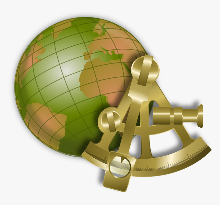 Globe, Map, Nautical, Sextant, World, Navigation - Funciones Del Departamento Ventas, HD Png Download, Free Download