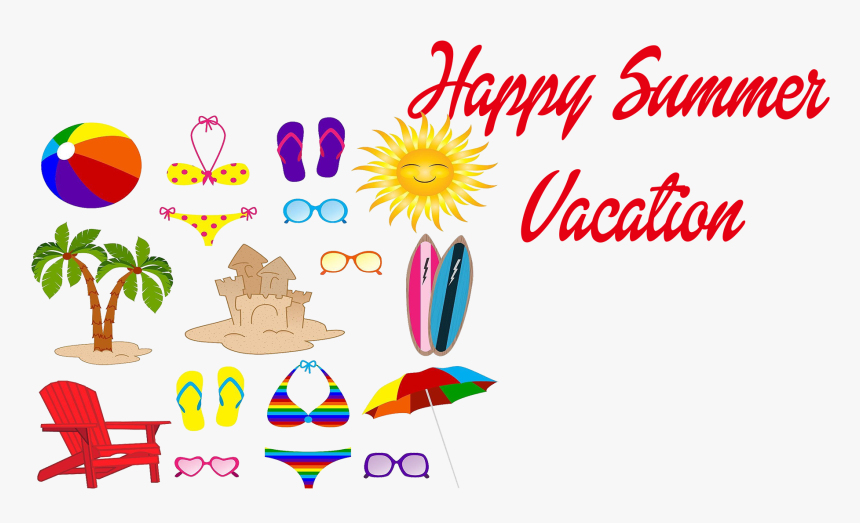 Happy Summer Vacation Png Transparent Image - Summer Vacation Logo Png, Png Download, Free Download