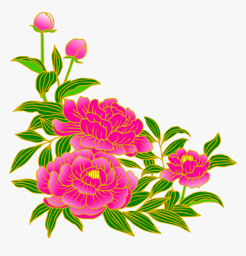 Transparent Background Hot Pink Flowers Clipart, HD Png Download, Free Download