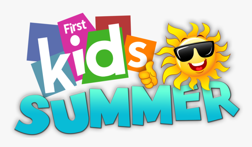 First Kids Summer Logo Blue Summer - Graphic Design, HD Png Download, Free Download