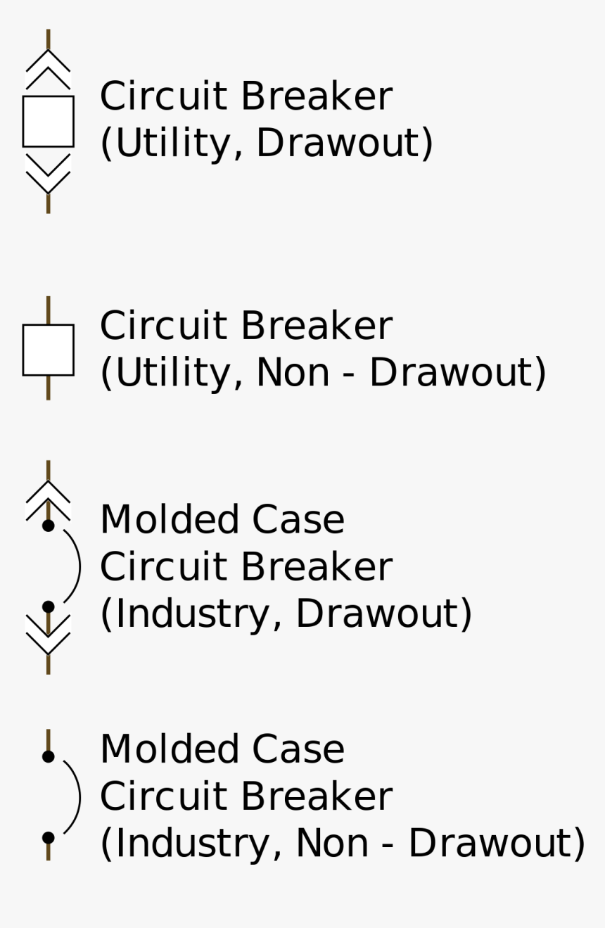 Drawout Circuit Breaker Symbol, HD Png Download, Free Download