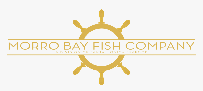 Small Fish Png -morro Bay Logo Gold Small - Steering Wheel Ship Icon, Transparent Png, Free Download