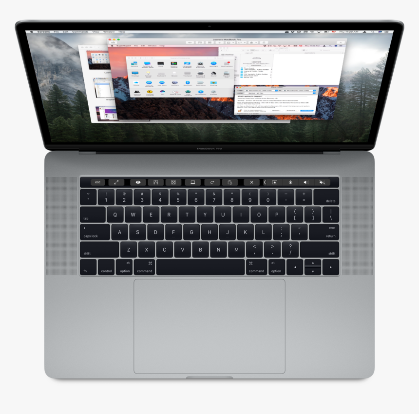 Touch Bar Support - Macbook Pro 15 Inch Late 2016, HD Png Download, Free Download