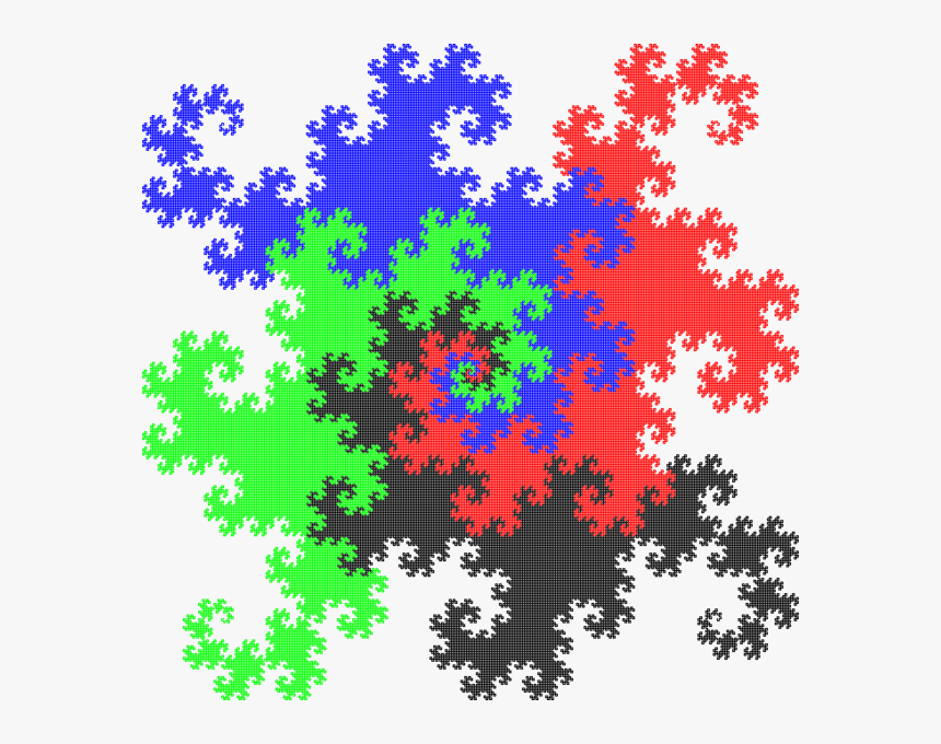 Dragon Curve - Dragon Curve Tiling, HD Png Download, Free Download