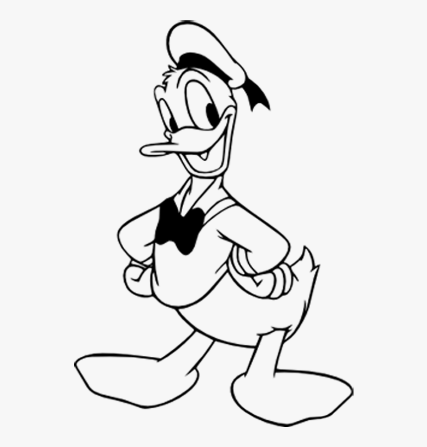 Chip Drawing Coloring Page Donald Duck Coloring Page Hd Png Download Kindpng