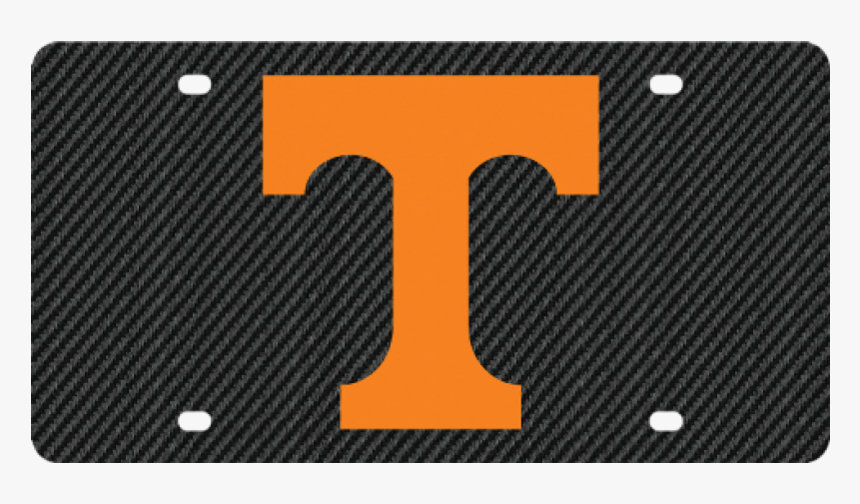 University Of Tennessee Volunteers Carbon Fiber License - Carbon Fiber Fabric, HD Png Download, Free Download