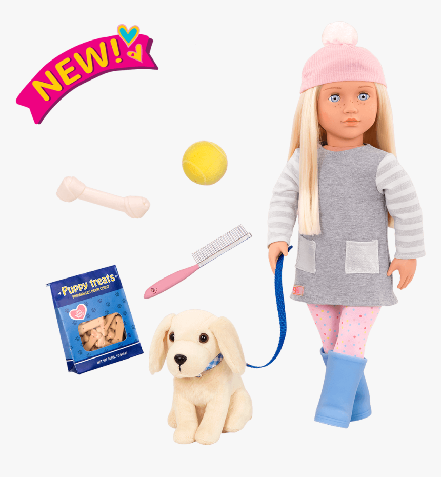 Meagan And Golden Retriever 18-inch Doll And Pet - Our Generation Dolls, HD Png Download, Free Download