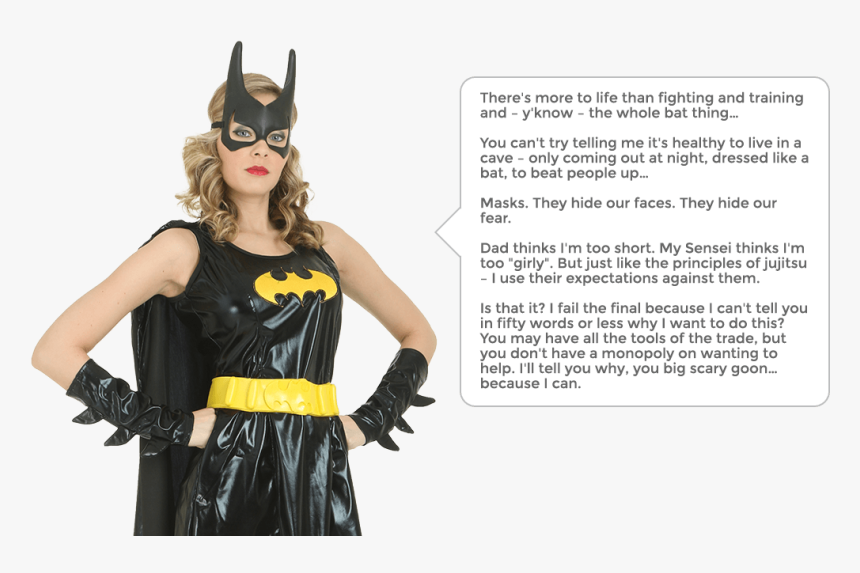 Batgirl Quotes - Batgirl Look, HD Png Download, Free Download