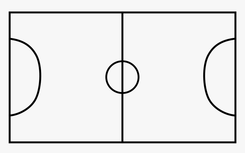 Goal Vector Football Court - Soccer Field Lines Vector, HD Png Download, Free Download