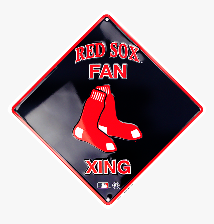 12"boston Red Sox Fan Xing Sign - Sign, HD Png Download, Free Download