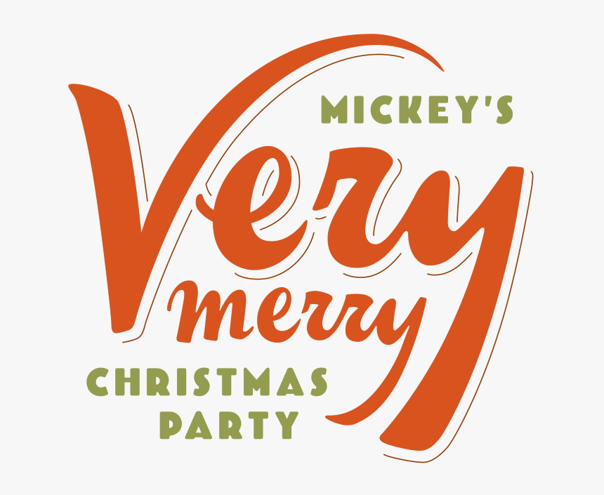 Very merry. Merries logo. Christmas Party logo. Mickey Christmas logo. Cheerful logo.