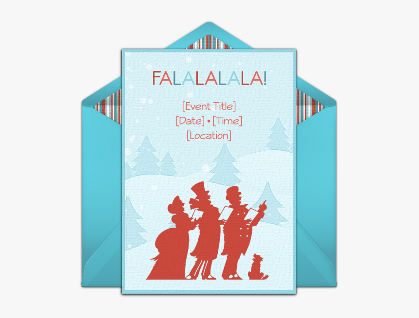 Christmas Caroling Party Invitations, HD Png Download, Free Download