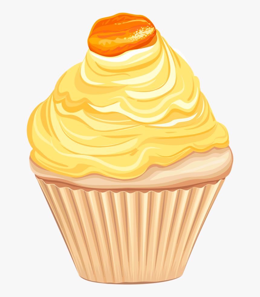 Yellow Cupcake Clipart , Png Download - Cupcake, Transparent Png, Free Download