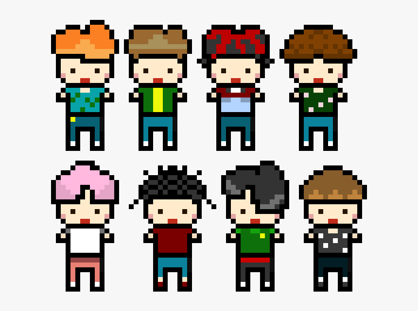 Pixel Art Of Exo, HD Png Download, Free Download