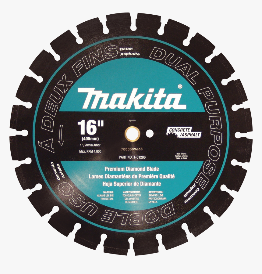 Concrete Saw Diamond Blade - Makita Blades, HD Png Download, Free Download