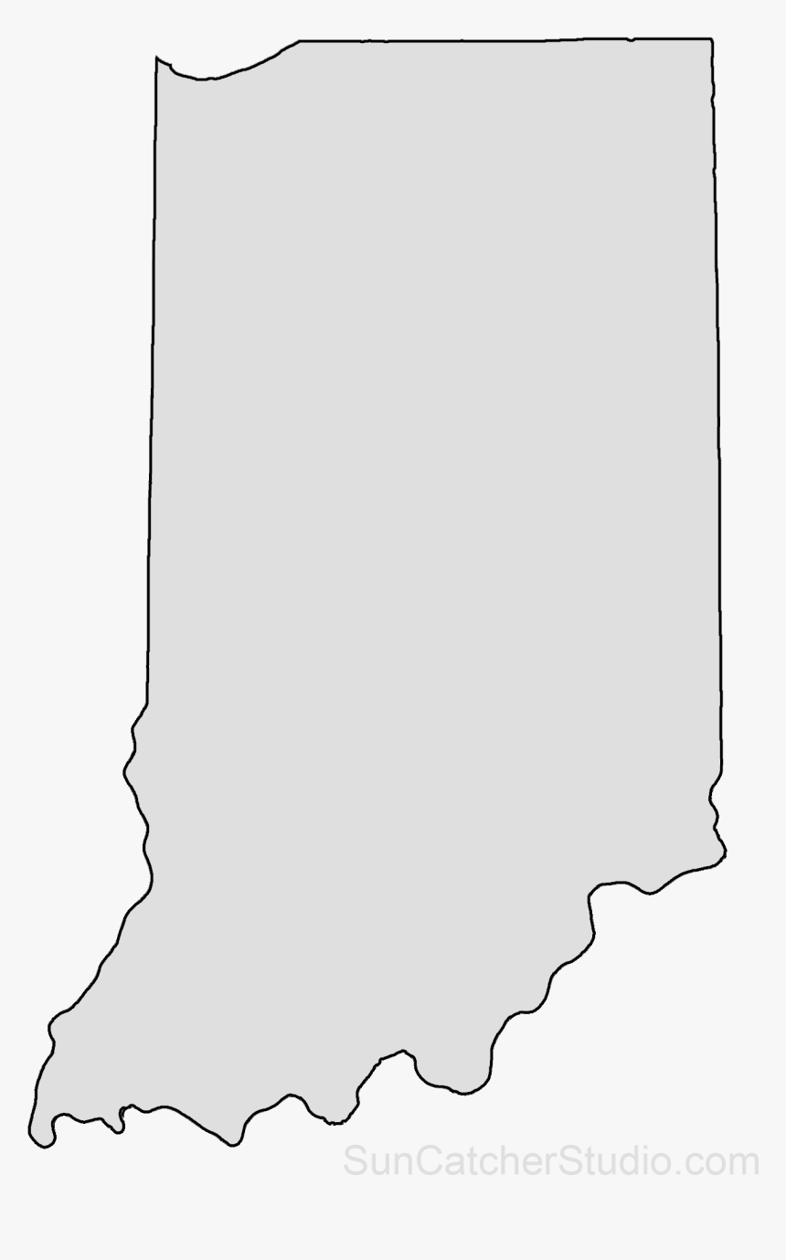 State Of Indiana Outline Indiana Outline Png - Transparent Indiana Outline, Png Download - Kindpng