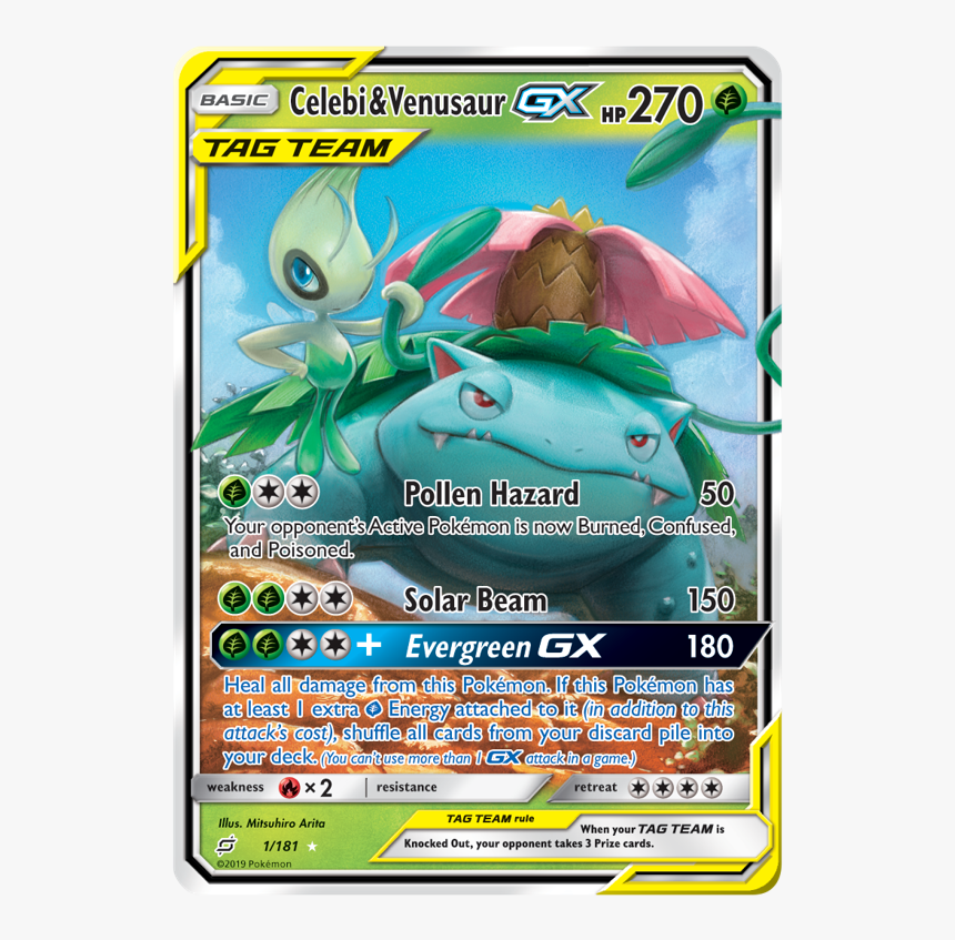 Celebi Venusaur Tag Team, HD Png Download, Free Download