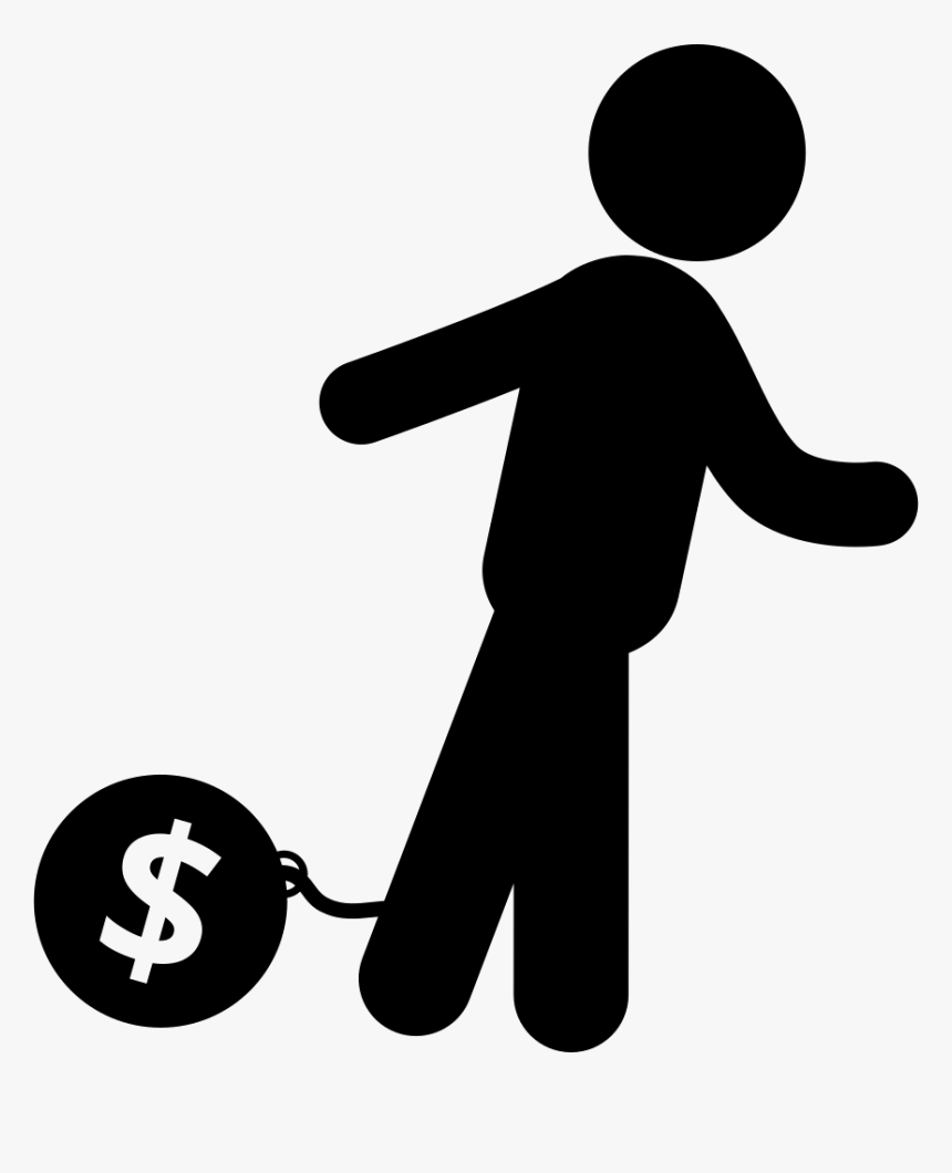 Prisoner Man With Money Fetter And Ball - Preso Icon Png, Transparent Png, Free Download