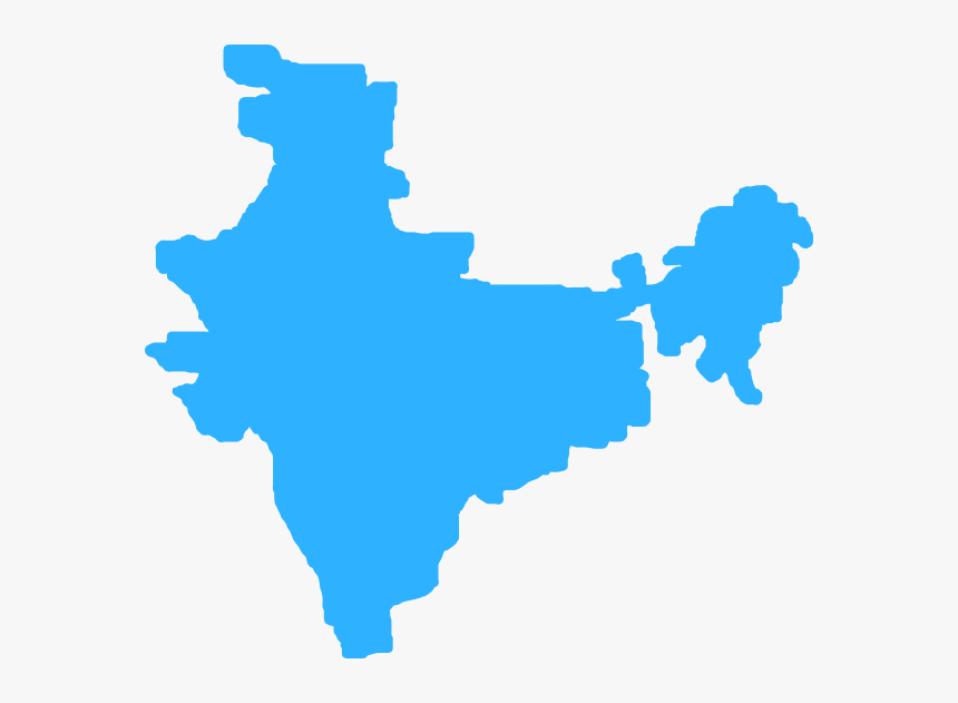 India Svg Clip Arts - India Map Icon Blue, HD Png Download, Free Download